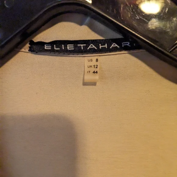 Elie Tahari Khaki Tie Waist Shirt Dress, Sz 8 - Picture 5 of 8